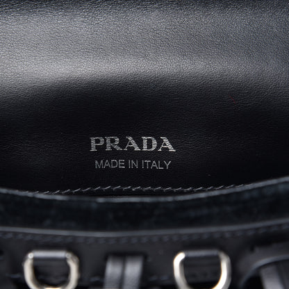 Prada Calf Hair Velluto Corsaire Antic Crossbody Bag Granato Black 6 of 8