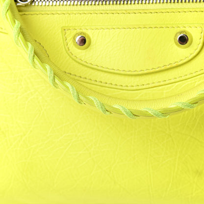 Balenciaga Agneau Classic Silver Hardware City Jaune Fluo 16 of 18