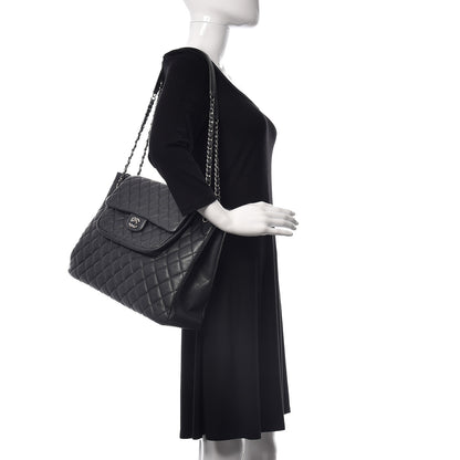 Chanel Caviar Quilted Flap Tote Dark Grey 2 of 13