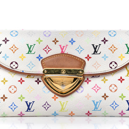 Louis Vuitton Monogram Multicolor Eugenie Wallet White Litchi 8 of 9