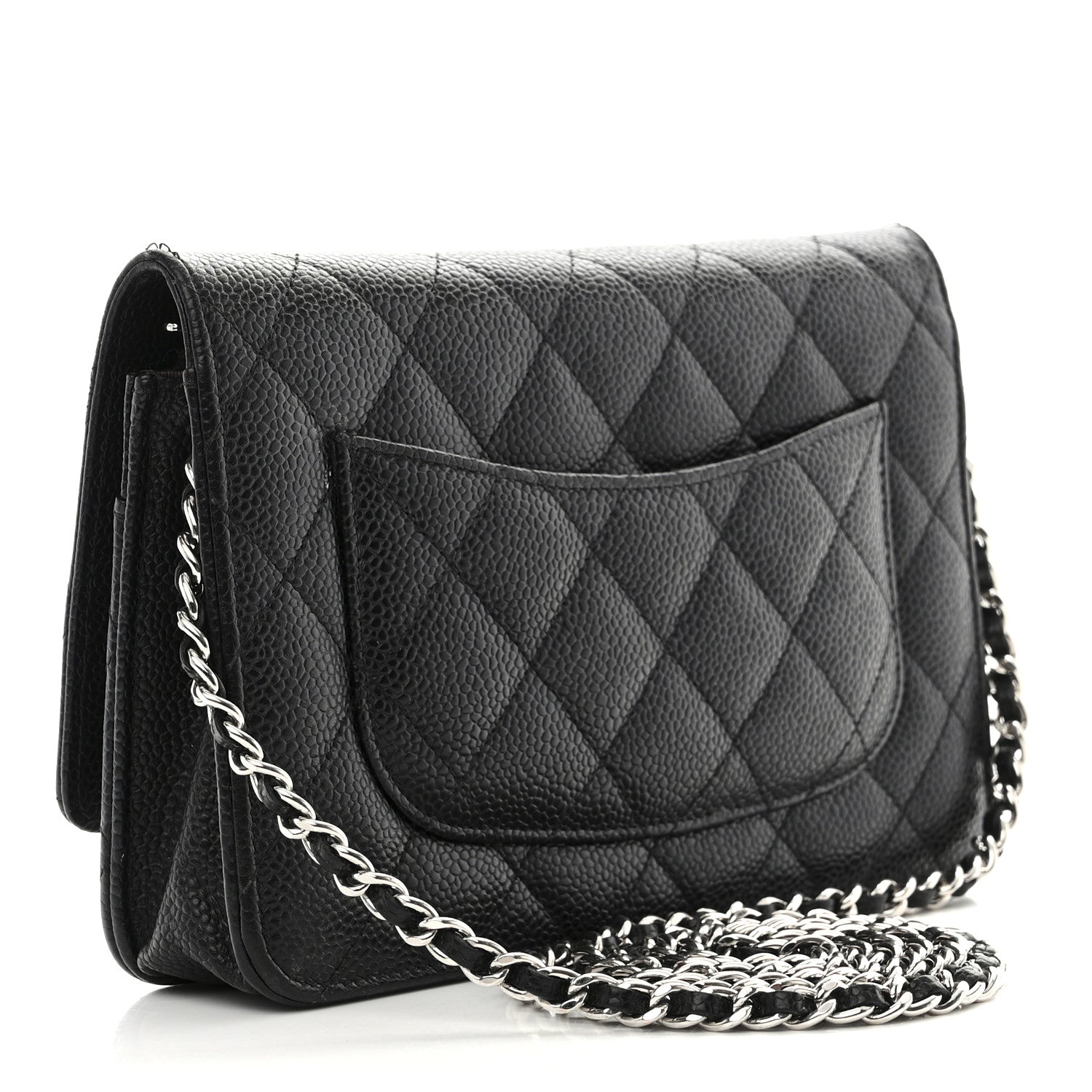 Chanel Caviar Quilted Wallet on Chain WOC Black 3 of 17