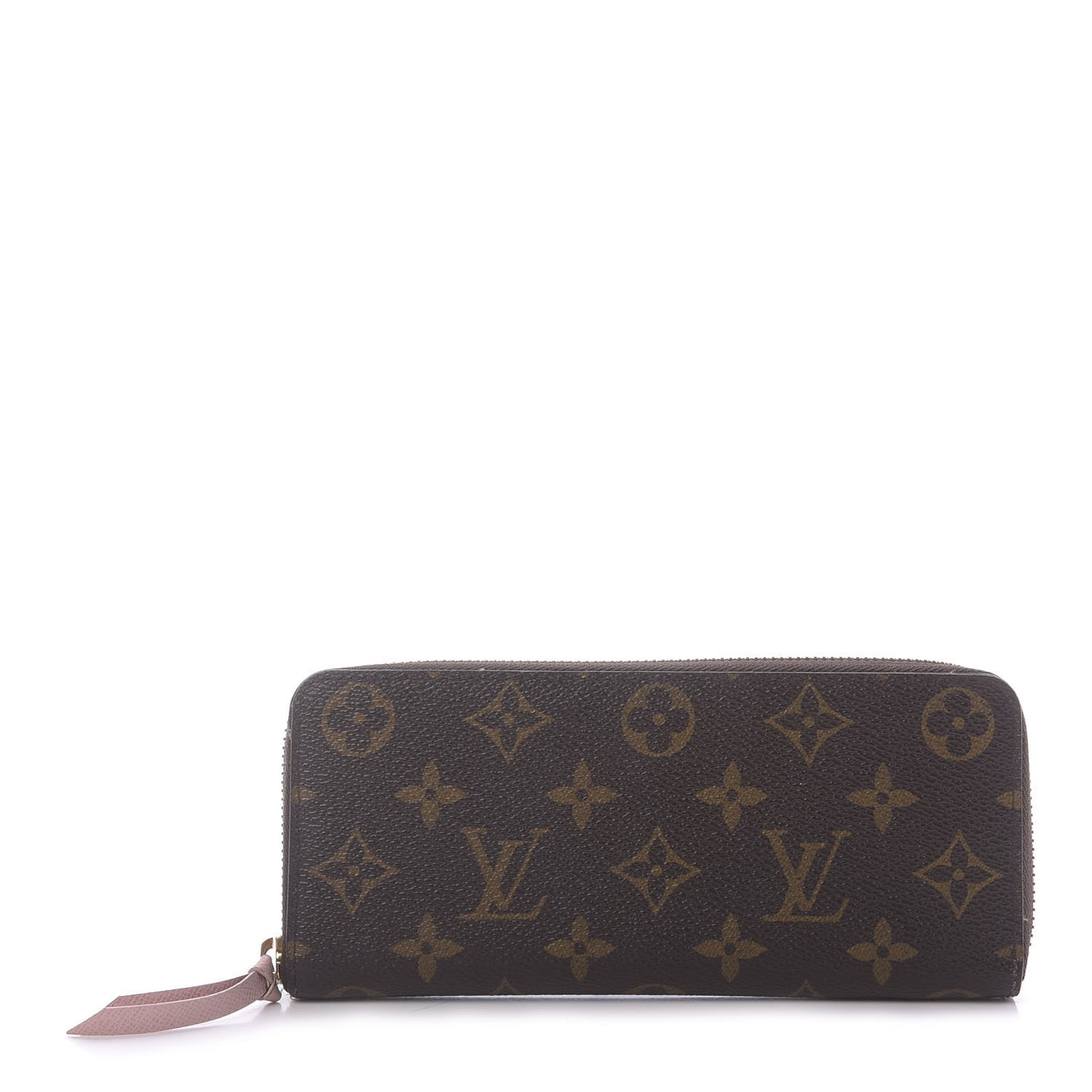 Monogram Clemence Wallet Rose Ballerine