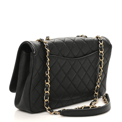 Chanel Caviar Quilted Medium CC Filigree Flap Black 3 of 10