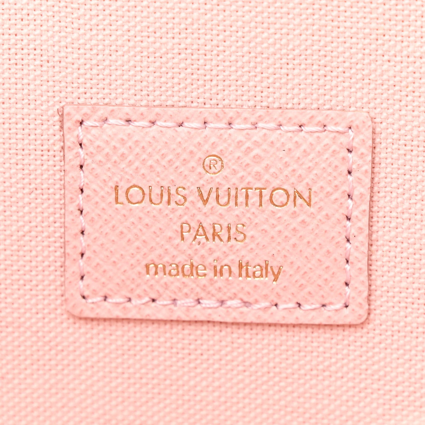 Damier Azur Pochette Felicie Chain Wallet Rose Ballerine