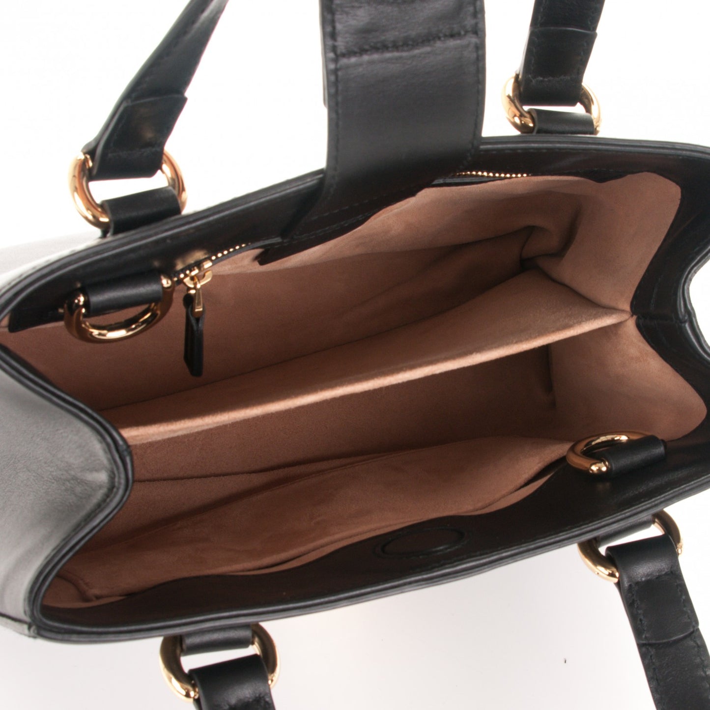 Calfskin Medium Sylvie Top Handle Tote Black