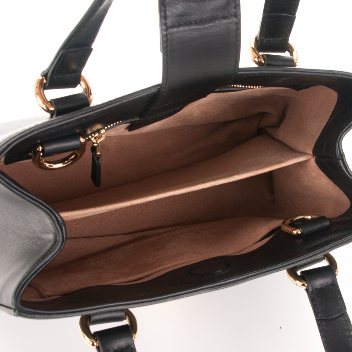 Gucci Calfskin Medium Sylvie Top Handle Tote Black 5 of 7