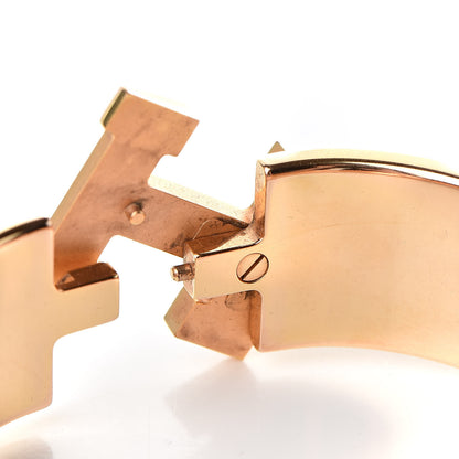 Hermes Enamel Wide Clic Clac H Bracelet PM Rose Nacarat 6 of 7