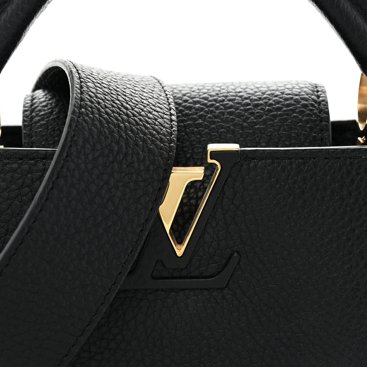 Louis Vuitton Taurillon Mini Capucines Black 14 of 19