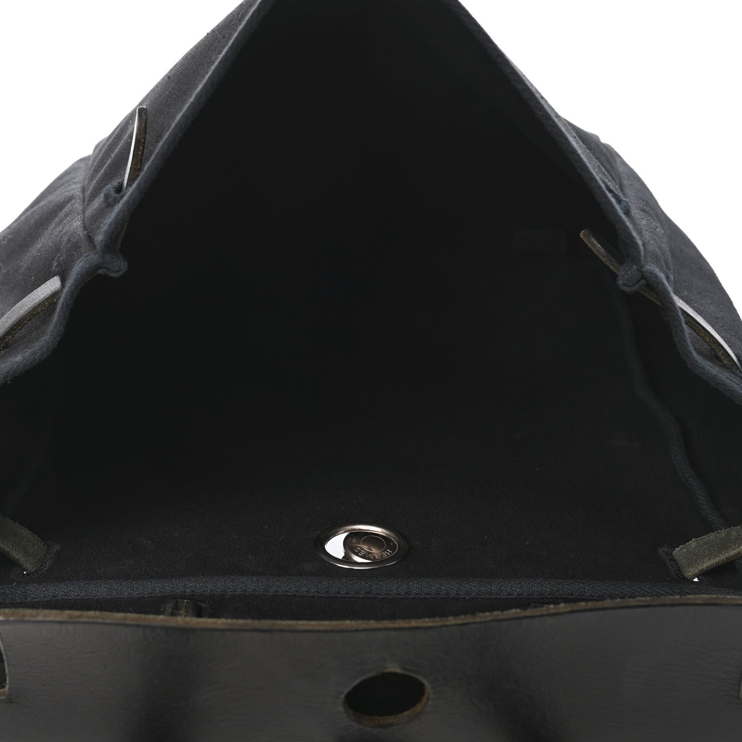 Hermes Toile Vache Calfskin Herbag 30 PM Backpack Black 4 of 4