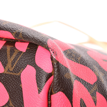 Louis Vuitton Monogram Graffiti Neverfull GM Fuchsia 14 of 17