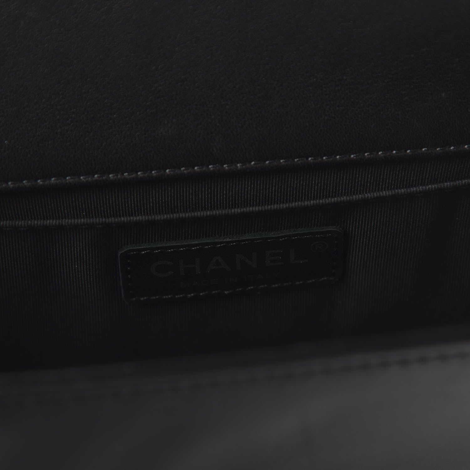 Chanel Lambskin Quilted Medium Boy Flap Black 7 of 10