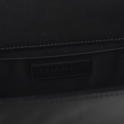 Chanel Lambskin Quilted Medium Boy Flap Black 7 of 10