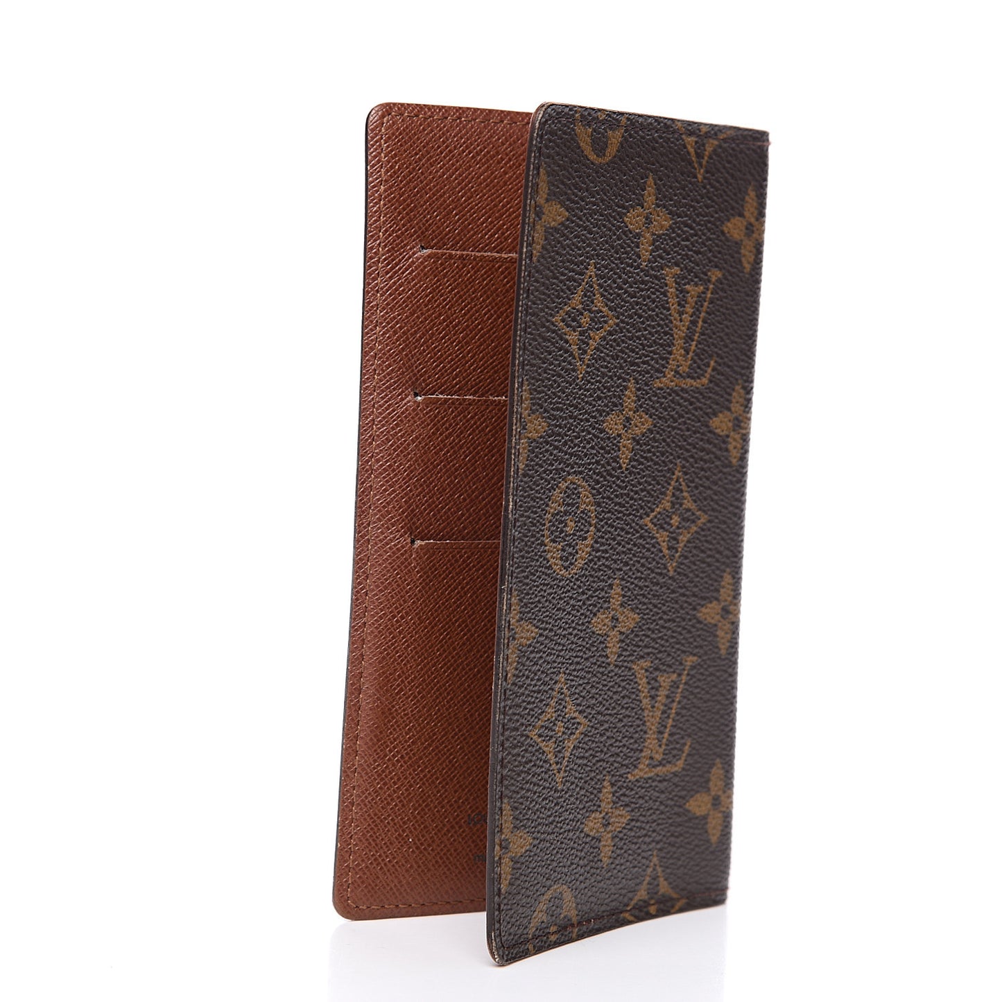 Monogram Checkbook Holder Case Wallet