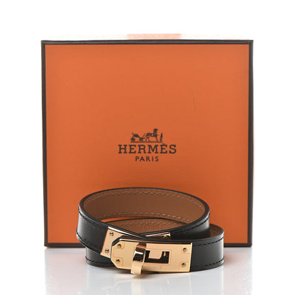 Hermes Box Kelly Double Tour Bracelet T2 Black 6 of 6