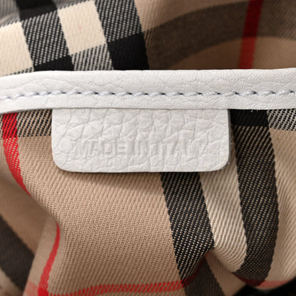 Burberry London Grainy Calfskin Small Greenwood Bowling Bag White 7 of 12