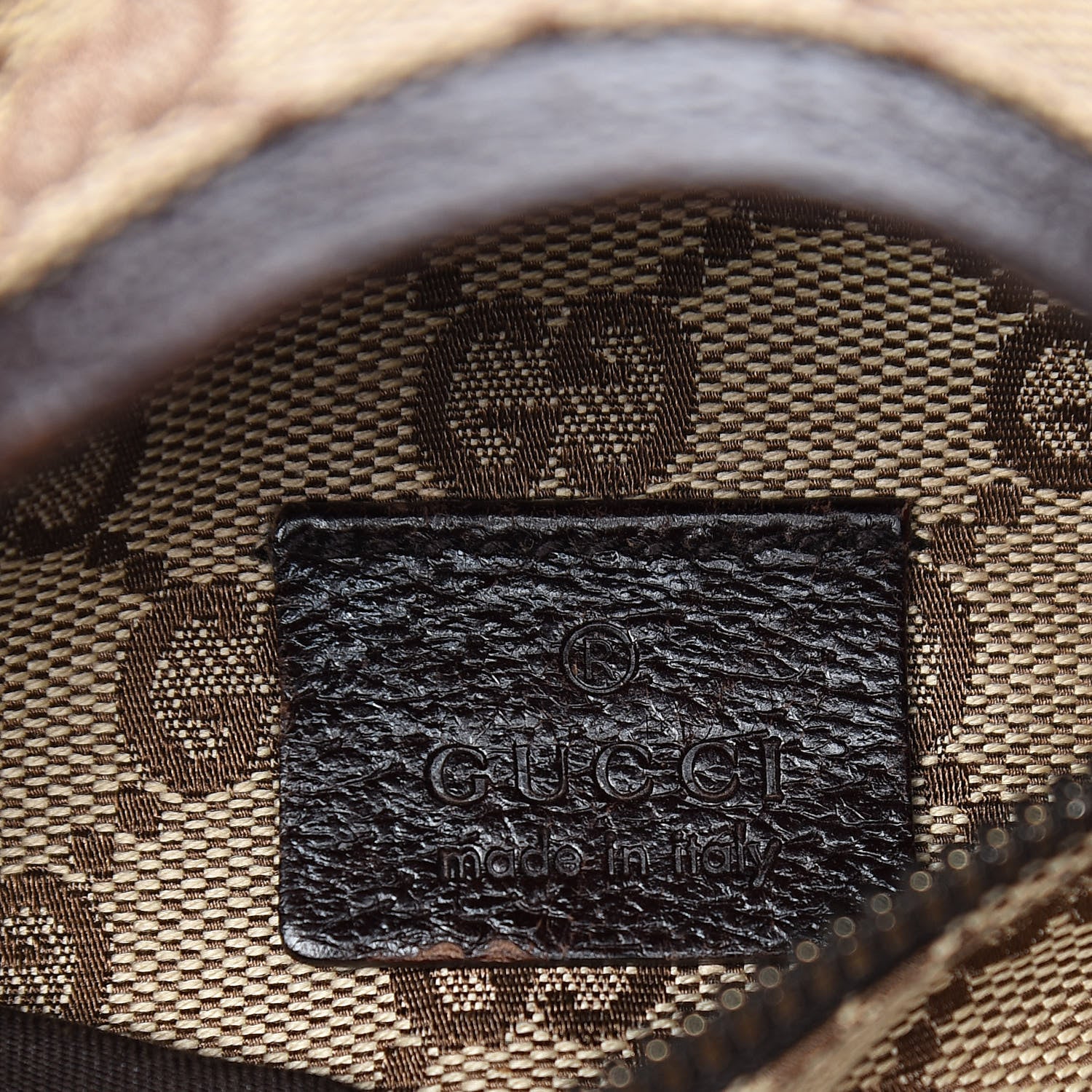 Gucci Monogram Web Belt Bag Dark Brown 6 of 12