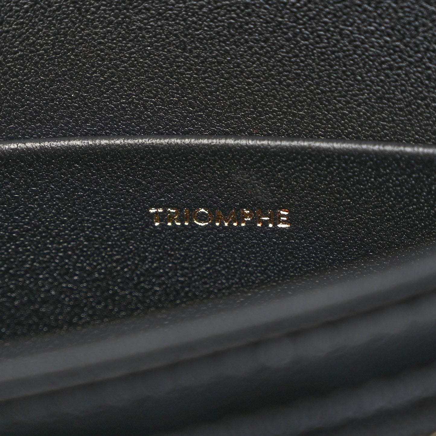 Shiny Calfskin Teen Triomphe Black