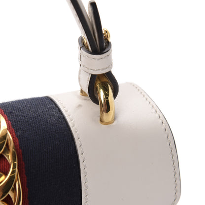 Gucci Calfskin Mini Sylvie Top Handle Bag White 14 of 17