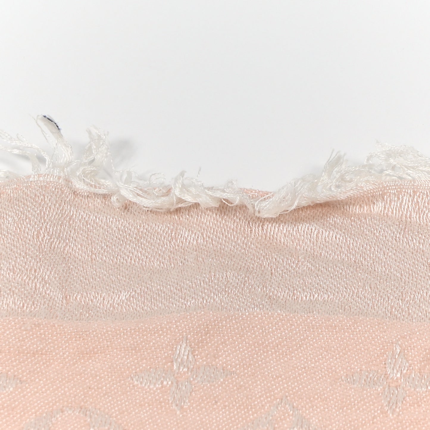 Silk Wool Monogram Denim Shawl Rose