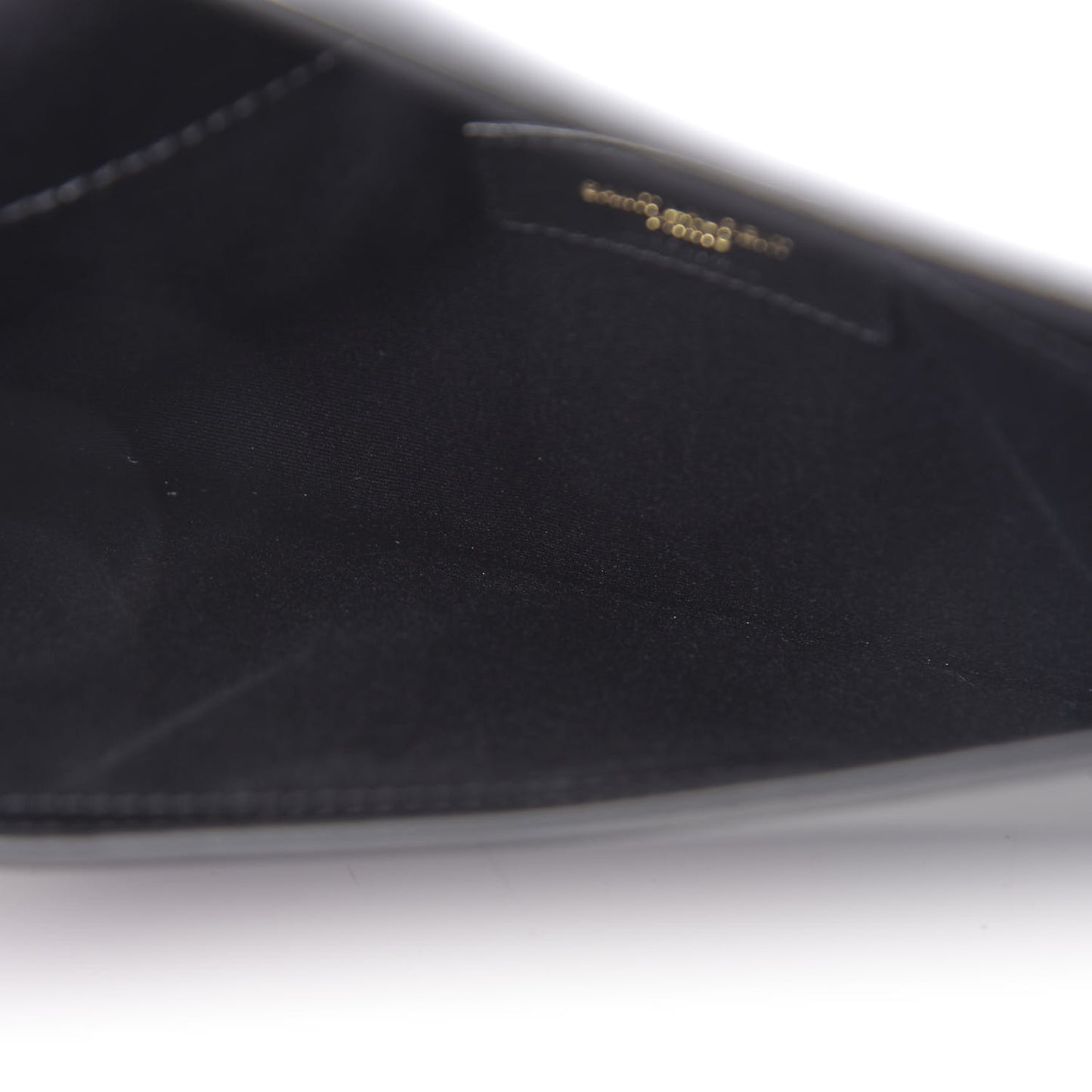 Smooth Shiny Calfskin Monogram Uptown Pouch Black