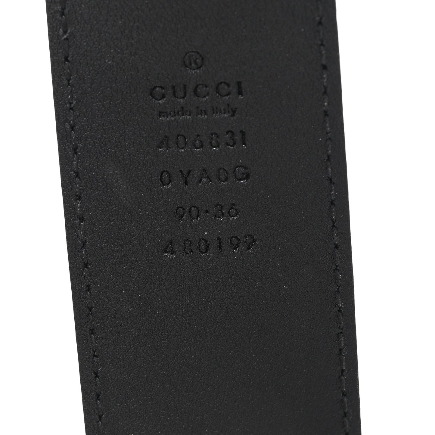 Calfskin Double G 40mm Belt 90 36 Black