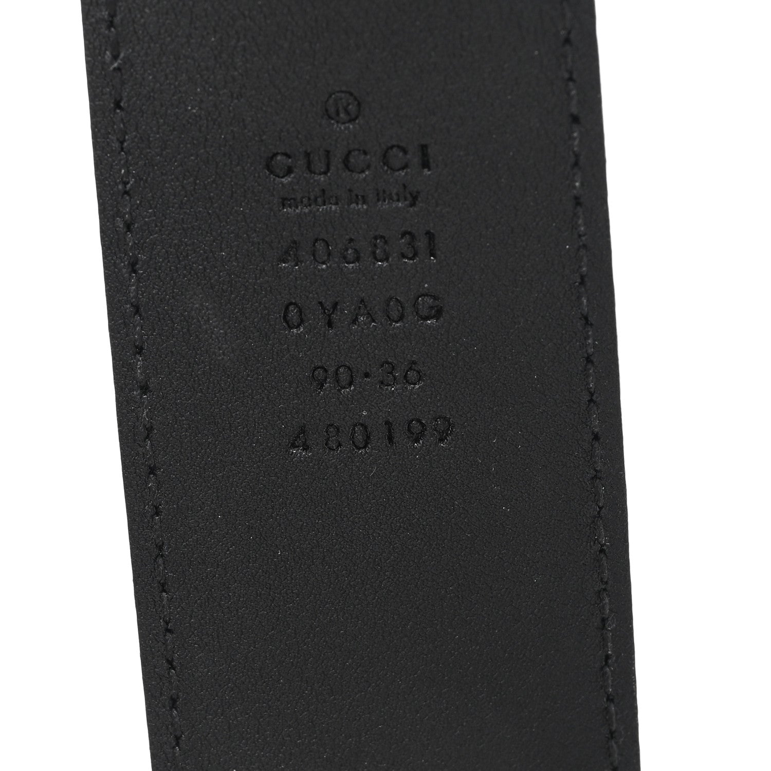 Gucci Calfskin Double G 40mm Belt 90 36 Black 3 of 5