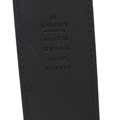 Gucci Calfskin Double G 40mm Belt 90 36 Black 3 of 5