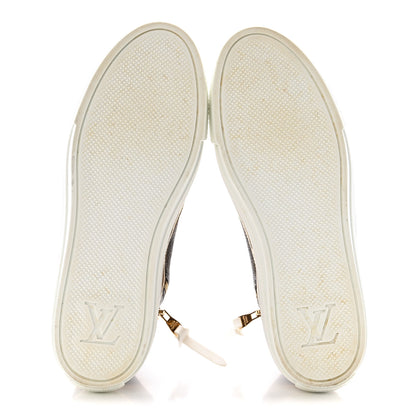 Louis Vuitton Patent Monogram Stellar Sneaker Boots 38.5 Gold 6 of 8