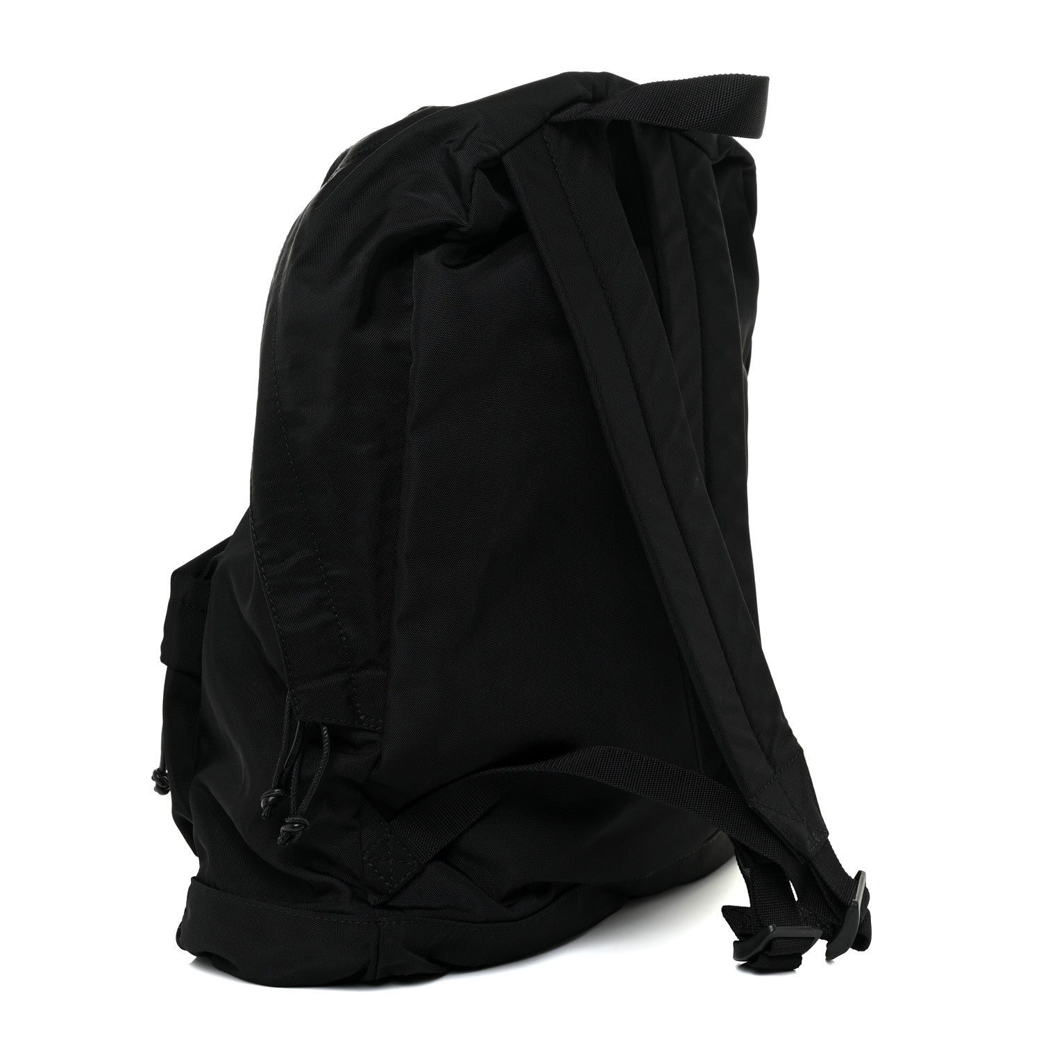 Balenciaga Nylon Political Campaign Logo Embroidered Explorer Backpack Black 3 of 9