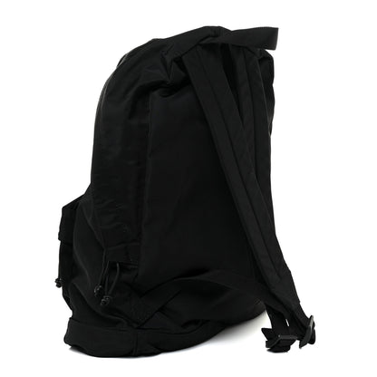 Balenciaga Nylon Political Campaign Logo Embroidered Explorer Backpack Black 3 of 9