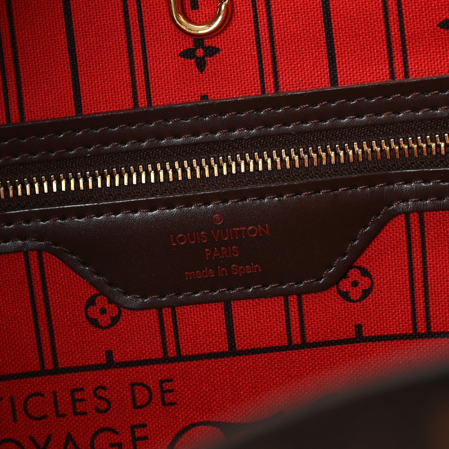 Louis Vuitton Damier Ebene Neverfull MM 6 of 11