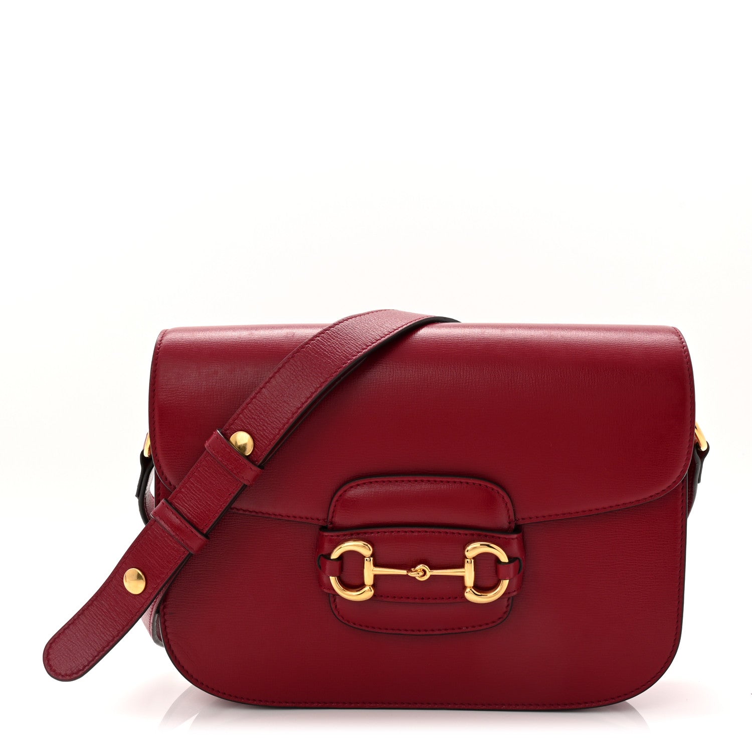 Gucci Azalea Calfskin Horsebit 1955 Shoulder Bag New Cherry Red 1 of 10