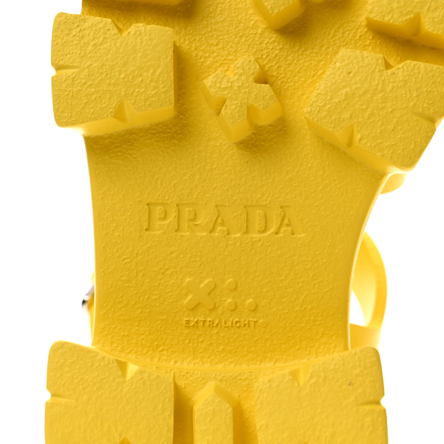 Prada Foam Rubber Metal Triangle Logo Monolith 55mm Cage Sandals 40 Sole 7 of 9