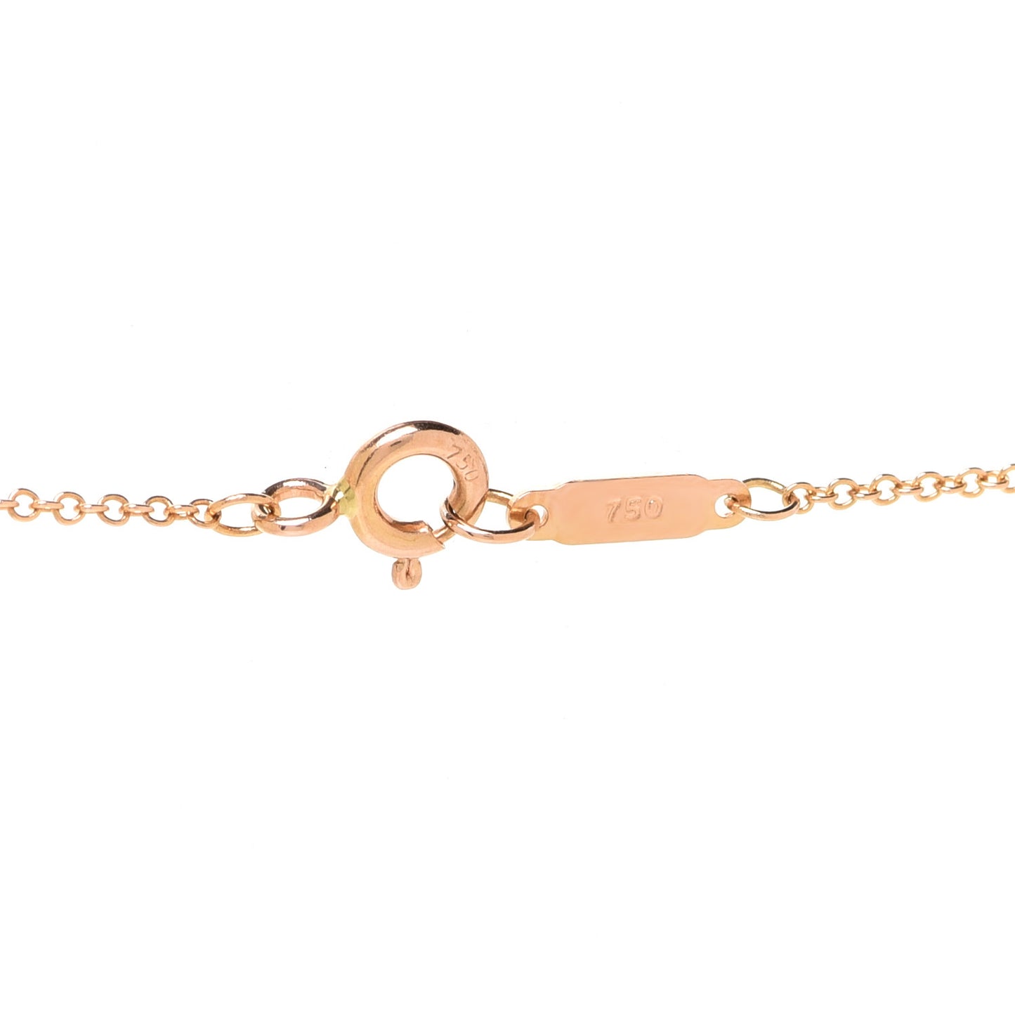 18K Rose Gold Return To Tiffany Heart Key Pendant Necklace