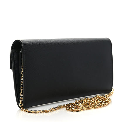 Fendi Vitello Cruise F is Fendi Continental Envelope Wallet On Chain Black 3 of 9