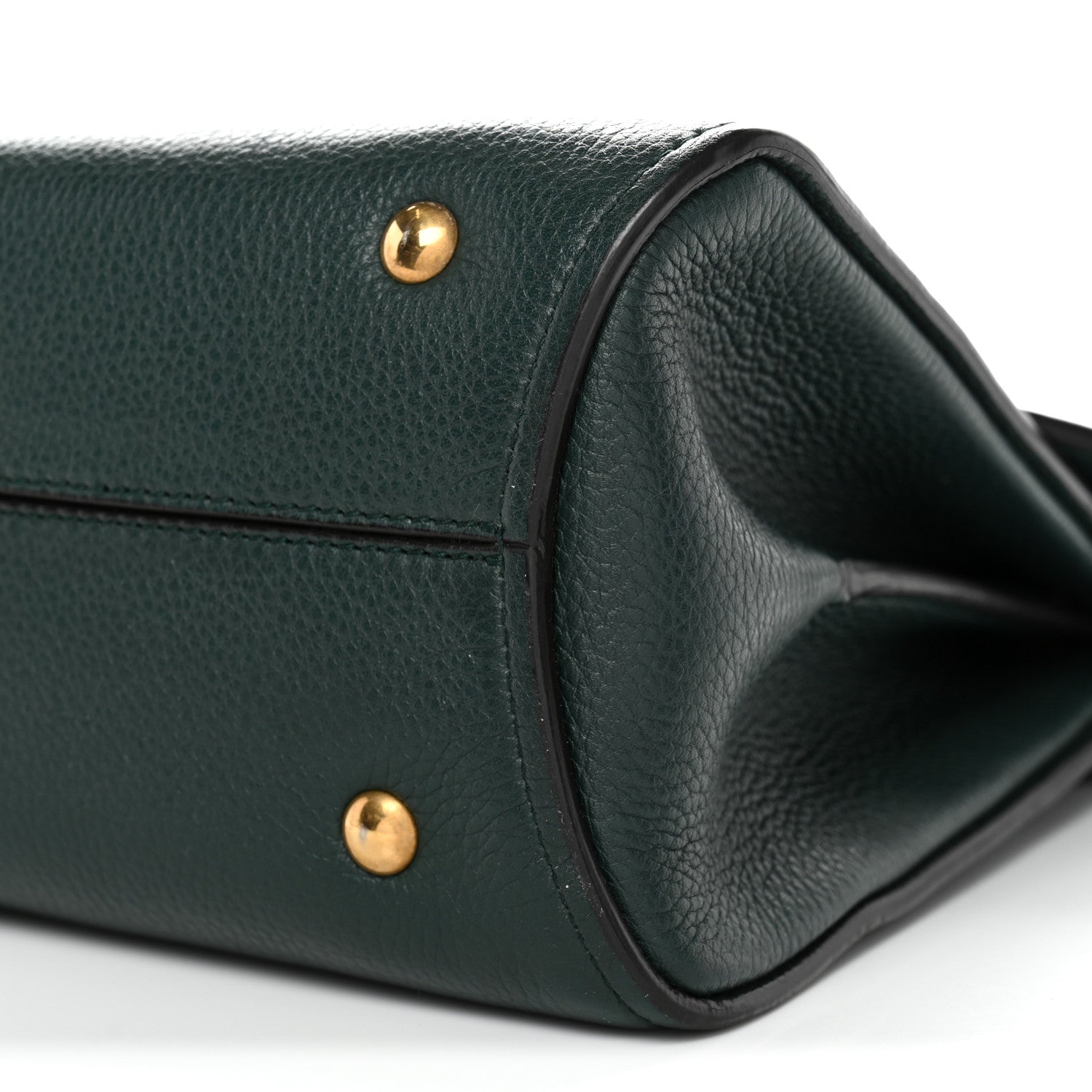 Salvatore Ferragamo Calfskin Small Margot Top Handle Satchel Verde