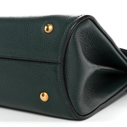Salvatore Ferragamo Calfskin Small Margot Top Handle Satchel Verde Olivo 9 of 9