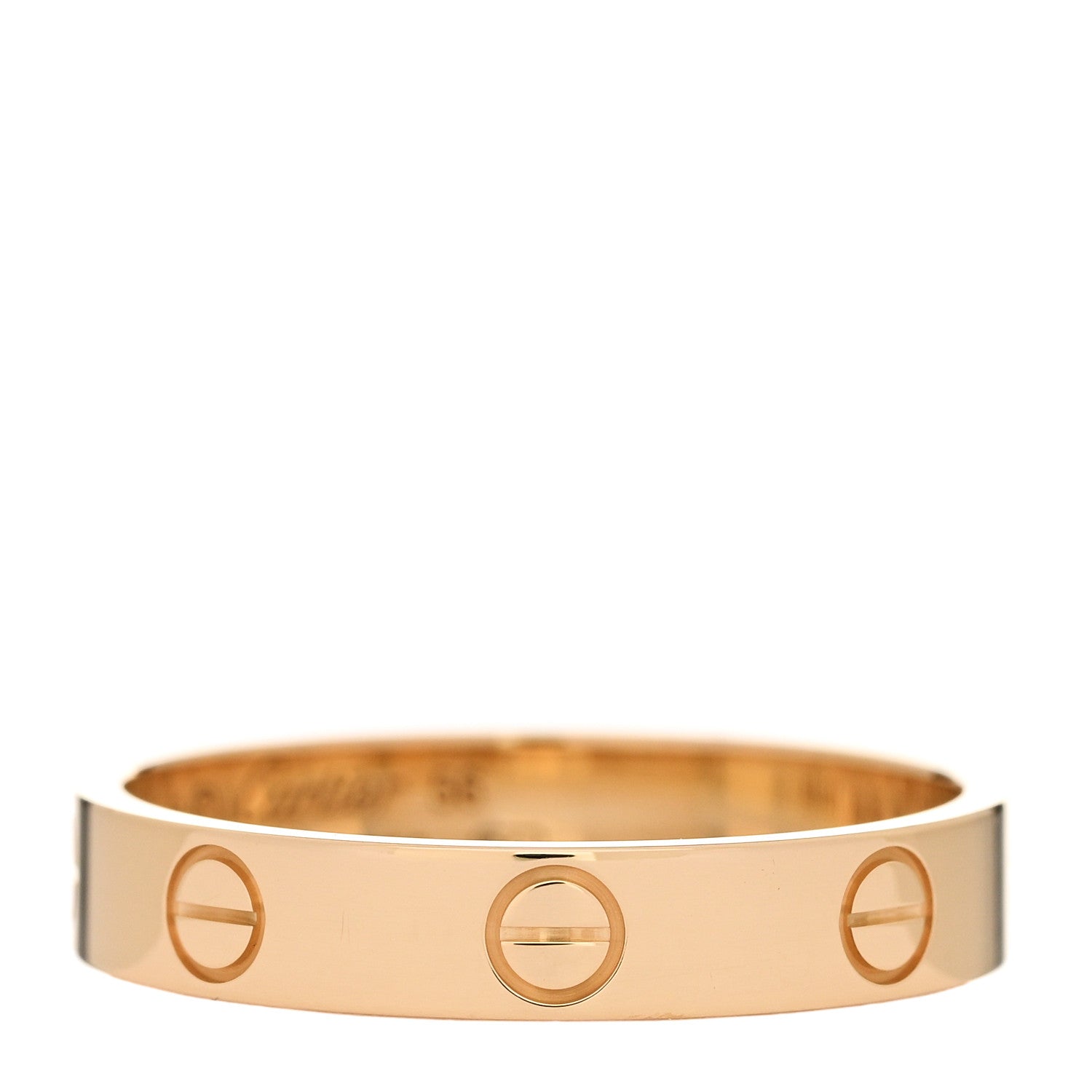 Cartier 18K Yellow Gold 3.5mm LOVE Wedding Band Ring 56 7.5 1 of 5