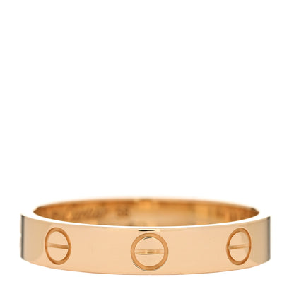 Cartier 18K Yellow Gold 3.5mm LOVE Wedding Band Ring 56 7.5 1 of 5