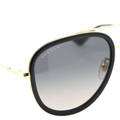 Gucci Metal Aviator Sunglasses GG0062S Black 7 of 8