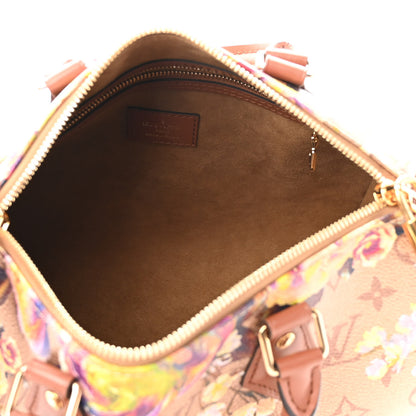 Louis Vuitton Metallic Monogram LV Garden Speedy Bandouliere 25 Gold 5 of 8
