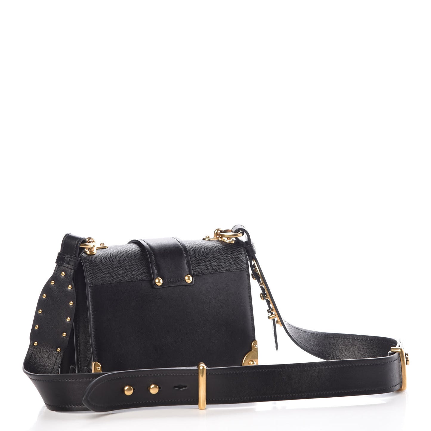 City Calf Saffiano Cahier Bag Black