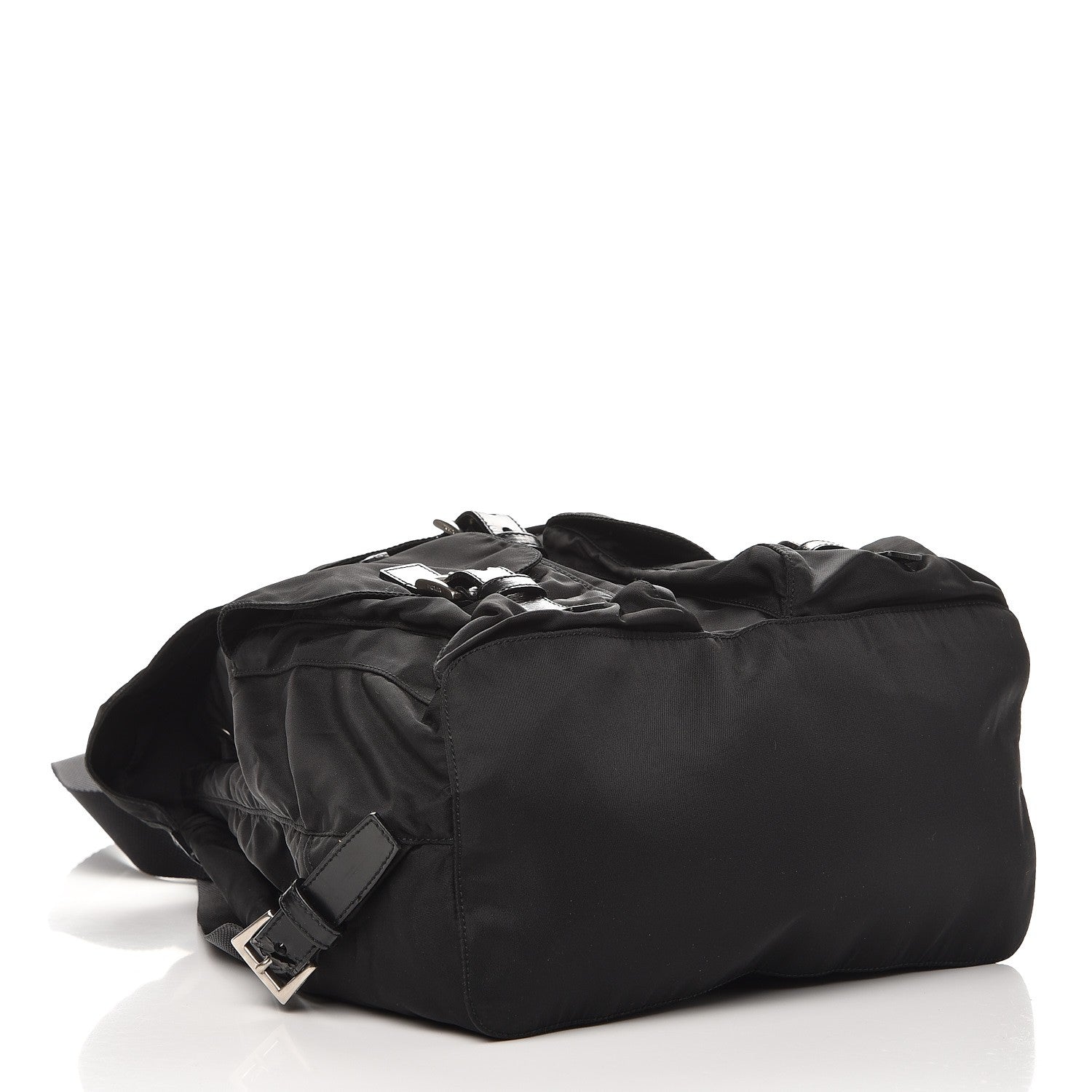Prada Nylon Vela Medium Backpack Black 4 of 9