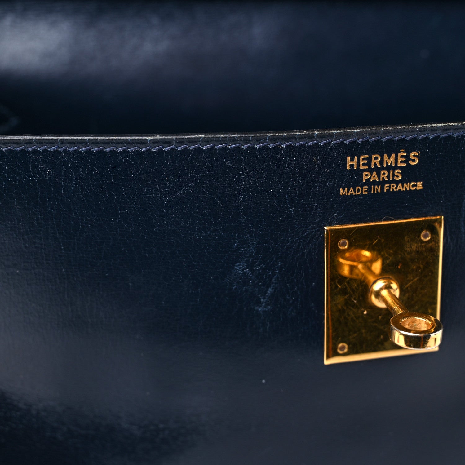 Hermes Box Kelly Retourne 35 Indigo 14 of 23