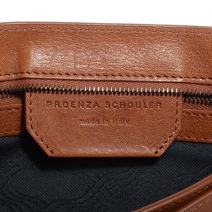 Proenza Schouler Lux Leather PS1 Pochette Clutch Saddle 7 of 10