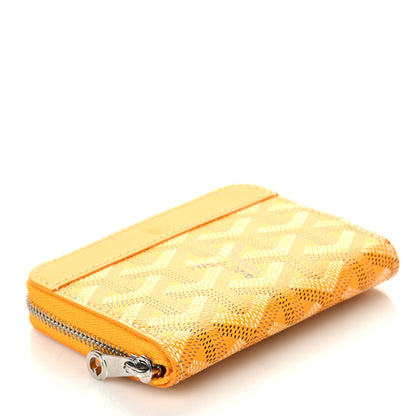 Goyard Goyardine Matignon Porte Monnaei Wallet Yellow 4 of 7