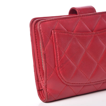 Chanel Lambskin Quilted Zipped Pocket Wallet Fuchsia 11 of 13