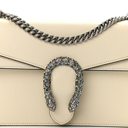 Gucci Textured Calfskin Crystal Small Dionysus Shoulder Bag Mystic White 8 of 12