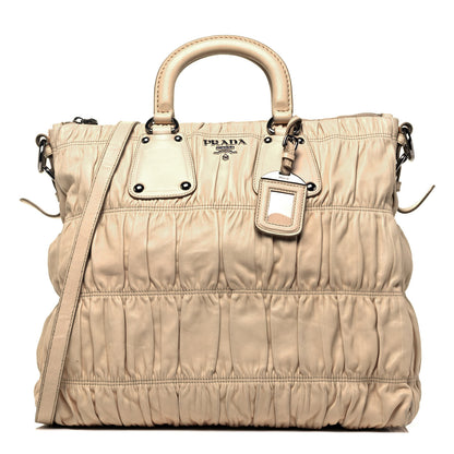 Prada Nappa Gaufre Tote Cera 1 of 9