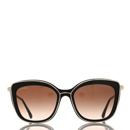 Chanel Acetate Quilted Metal Butterfly Sunglasses 4238-A Black 2 of 8